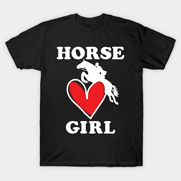 Horse Girl Cute Horse Lover Gifts T-Shirt by JKFDesigns